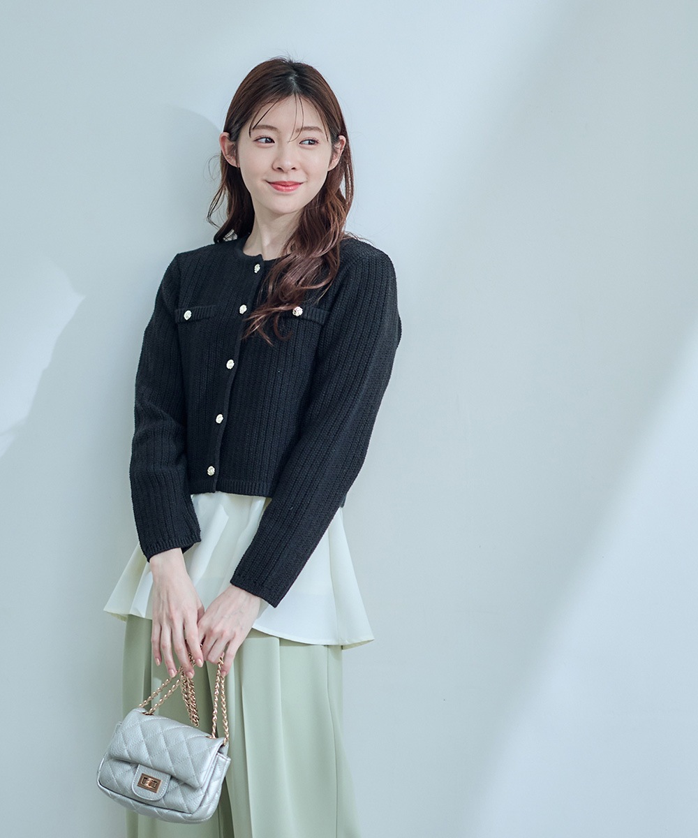 SALE】クルーネック金釦ニットカーディガン - 12Twelve Agenda