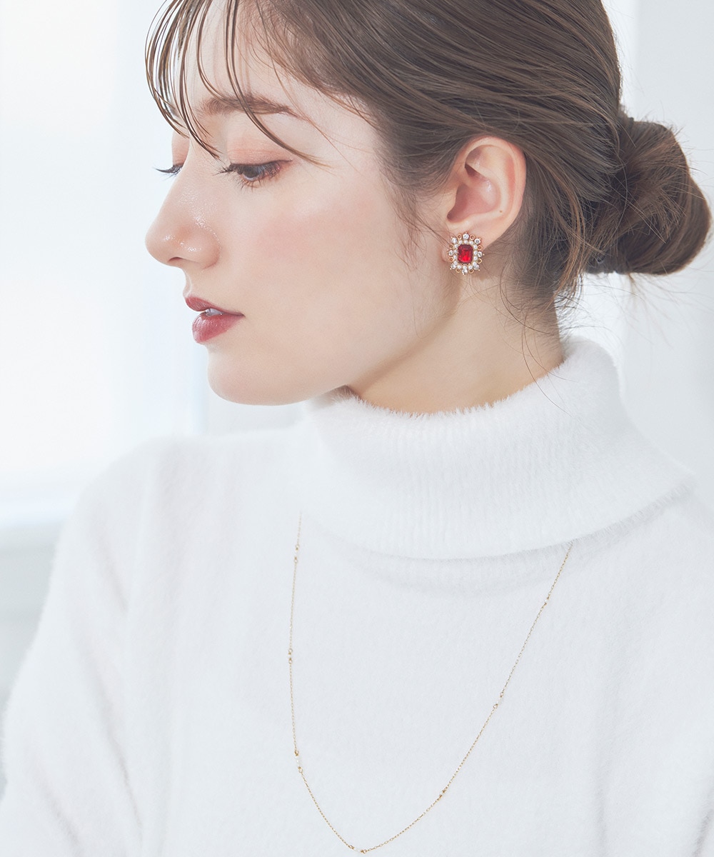 ビジューアレンジピアスGD パール×ビジューピアス - 12Twelve Agenda(トゥエルブアジェンダ)公式