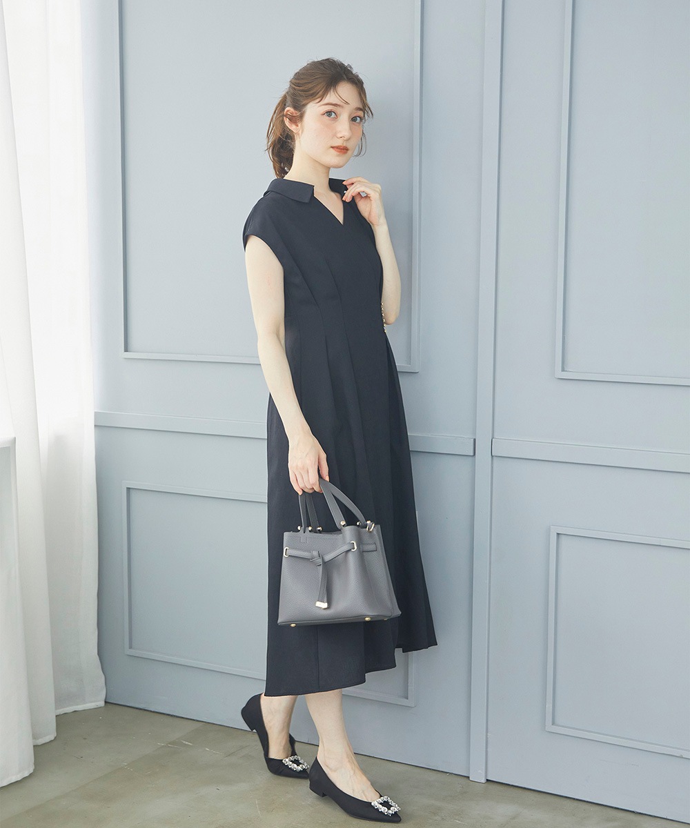 SALE】ウォッシャブルリネンライクカシュクールワンピース - 12Twelve