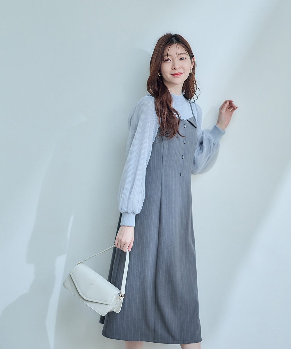SALE】フラップ衿キャミワンピース - 12Twelve Agenda(トゥエルブ