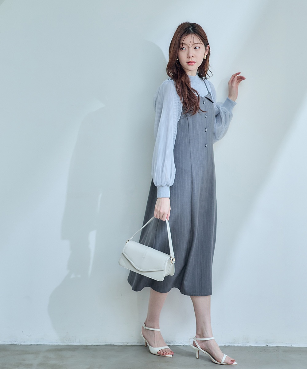 SALE】フラップ衿キャミワンピース - 12Twelve Agenda(トゥエルブ
