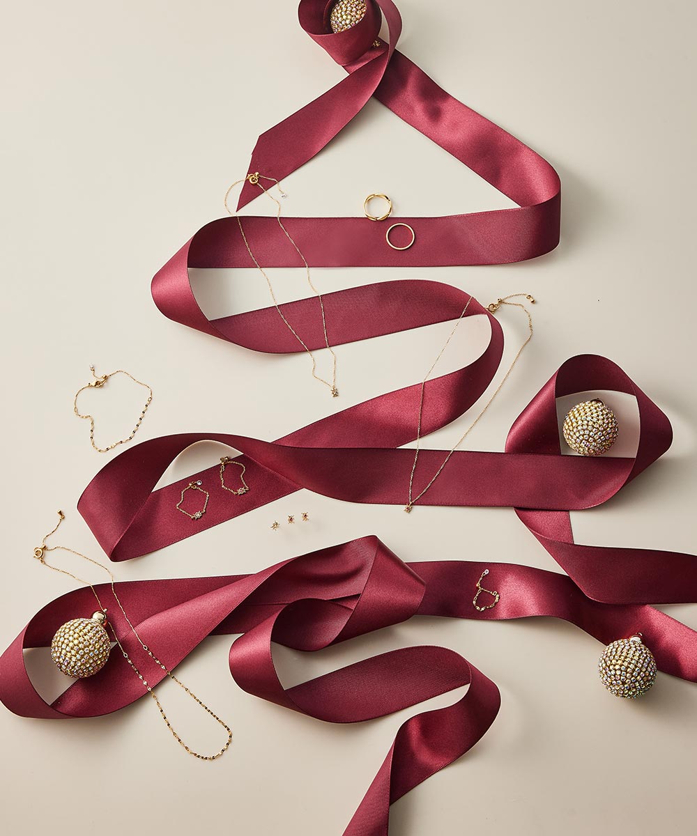 1粒ルビーオーナメントチェーンリング - 12Twelve Agenda(トゥエルブ