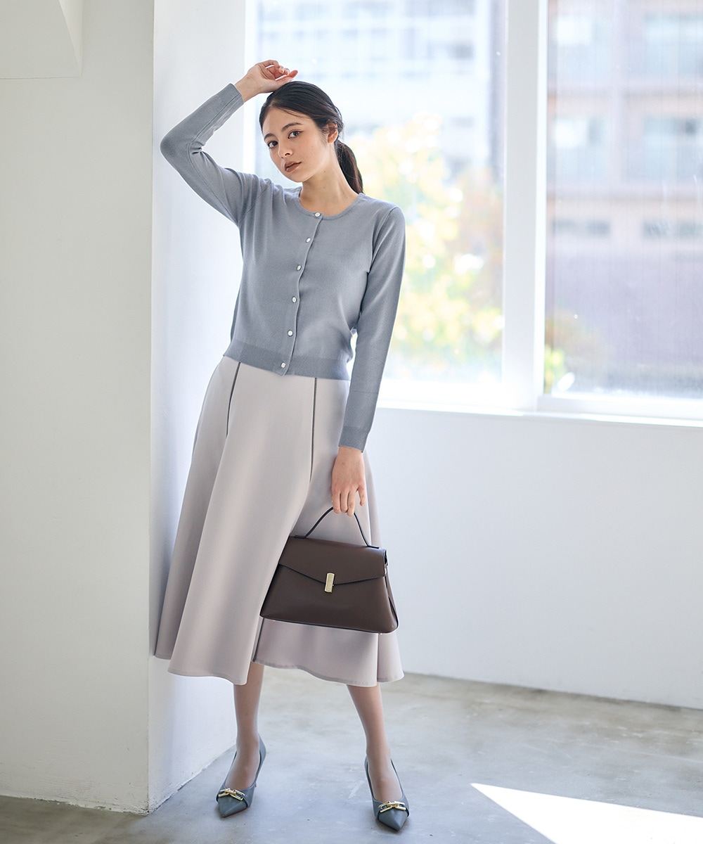 SALE】パイピングフレアスカート - 12Twelve Agenda(トゥエルブ