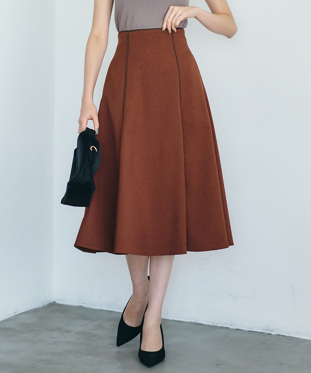 パイピングフレアスカート - 12Twelve Agenda(トゥエルブアジェンダ