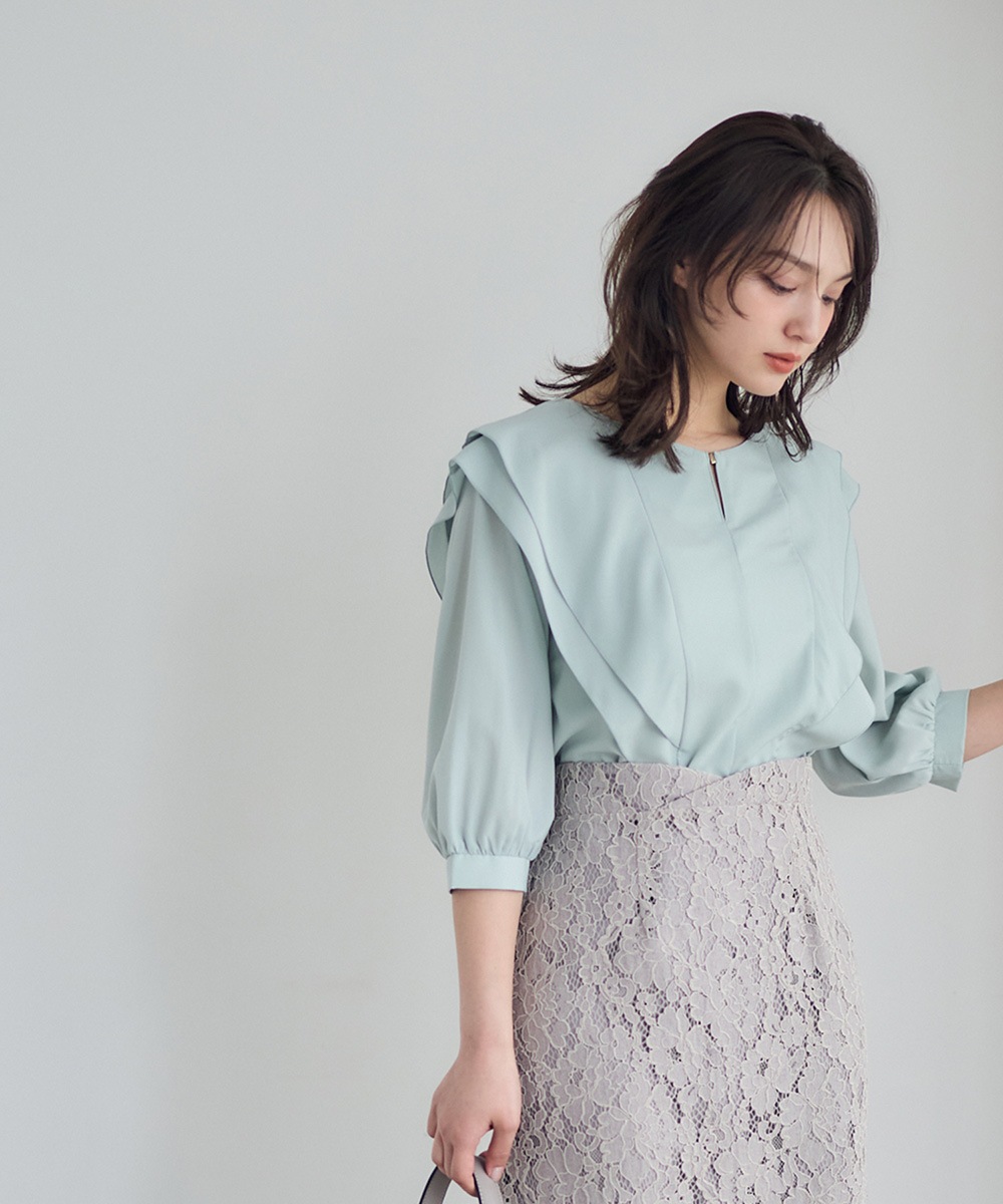 12Twelve Agenda - 12Twelve Agenda　フリルデザインブラウス SALE】フリルデザインブラウス - 12Twelve Agenda(トゥエルブ