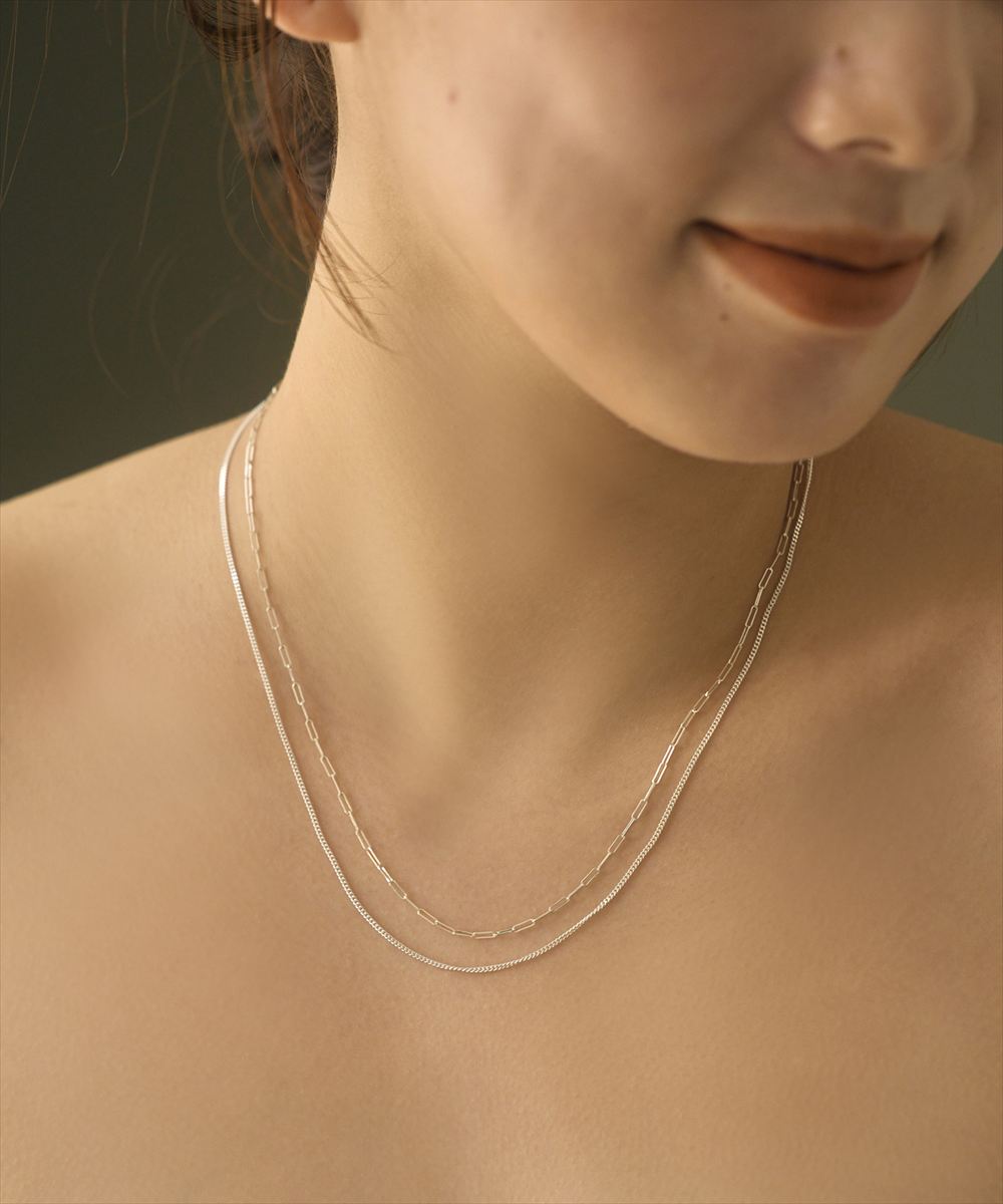 SV925〉2連オーバルチェーンネックレス - 12Twelve Agenda