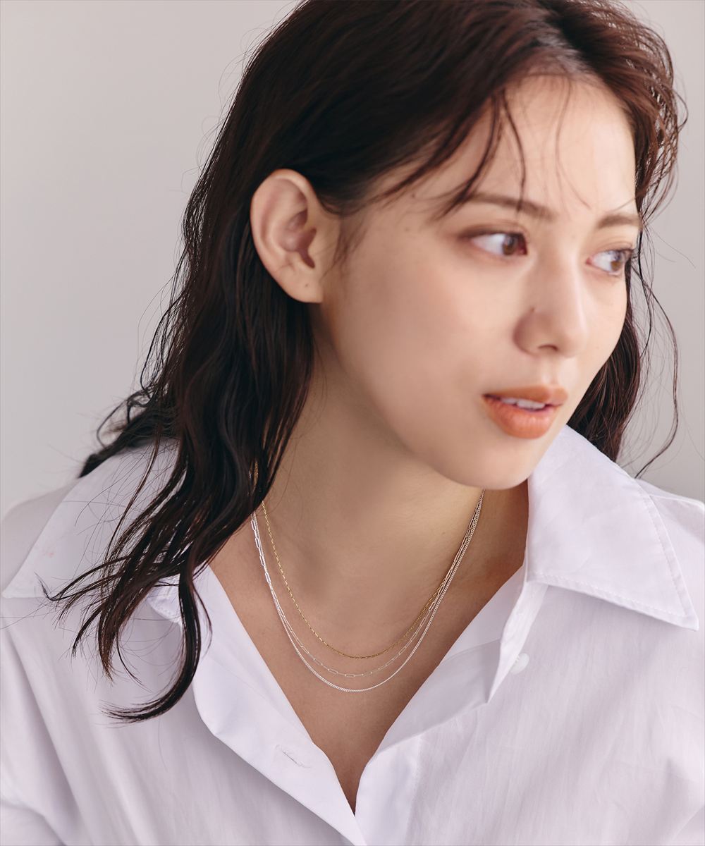 SV925〉2連オーバルチェーンネックレス - 12Twelve Agenda