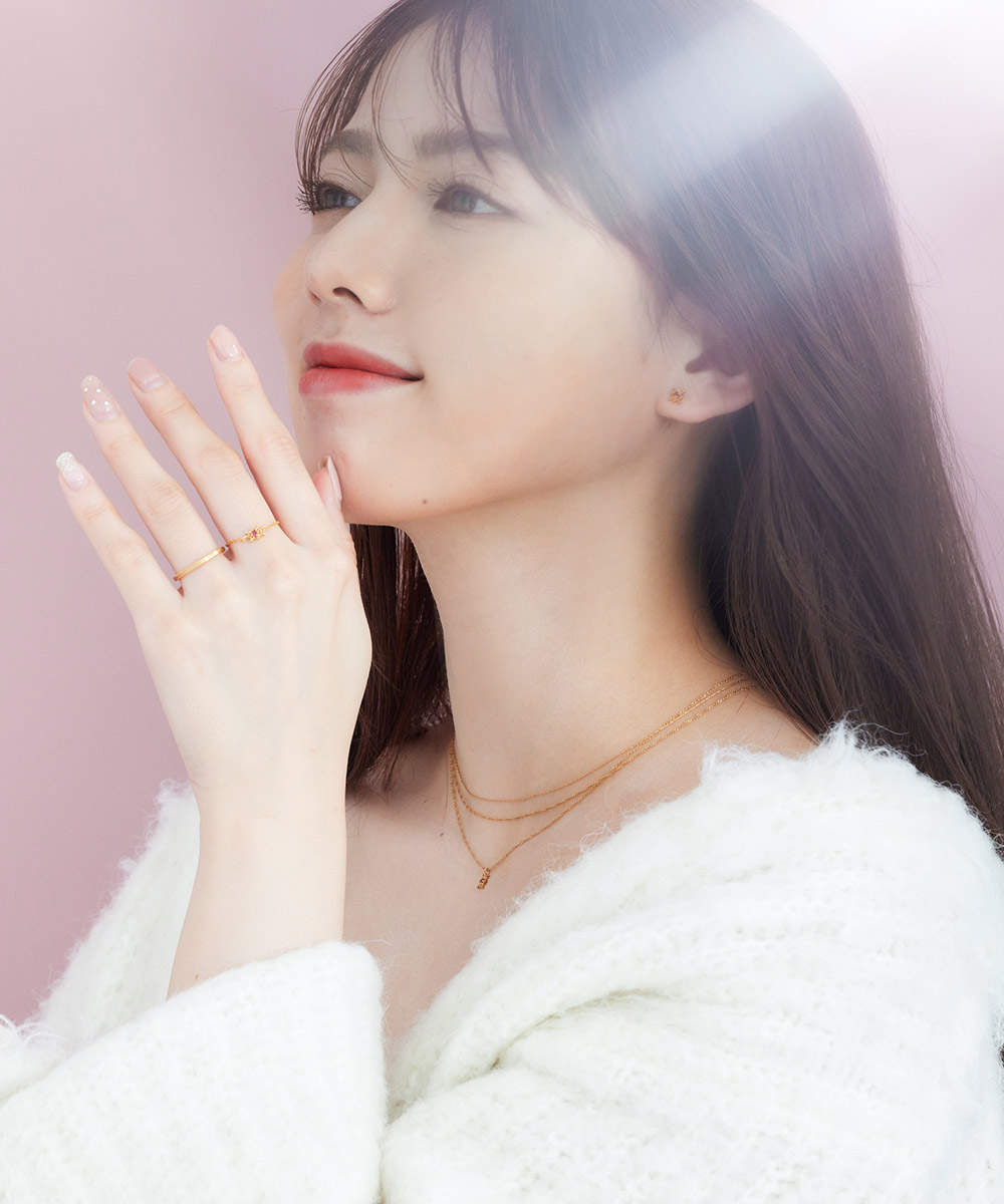 1粒ルビーオーナメントネックレス - 12Twelve Agenda(トゥエルブ