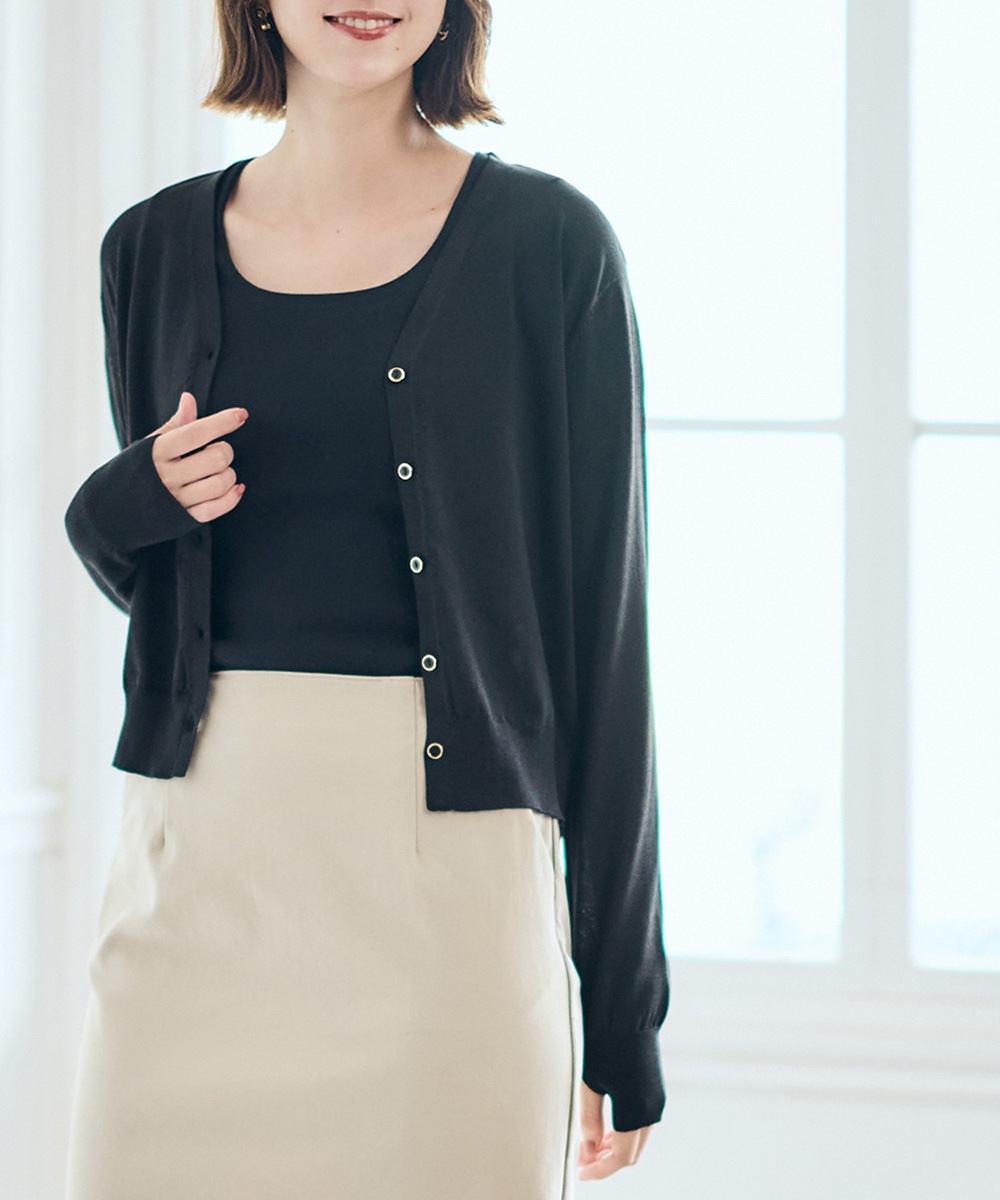 SALE】UVカットVネックカーディガン - 12Twelve Agenda(トゥエルブ
