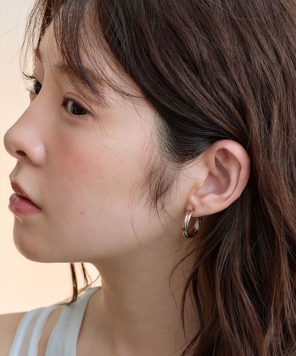 ステンレス〉トリニティフープピアス - 12Twelve Agenda(トゥエルブ