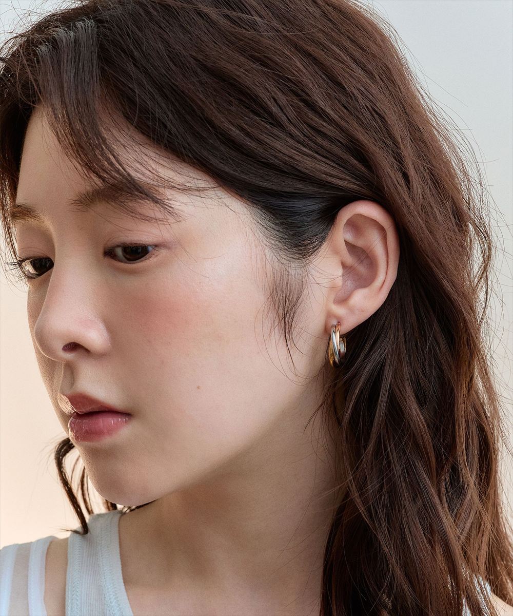ステンレス〉トリニティフープピアス - 12Twelve Agenda(トゥエルブ