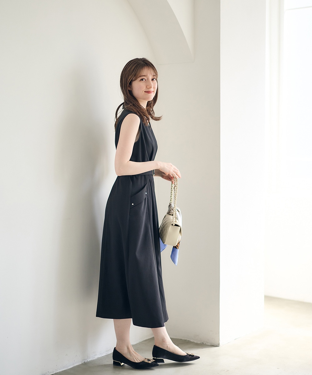 12 Twelve Agenda ノースリーブシャツワンピース カーキ ノースリーブシャツワンピース - 12Twelve Agenda(トゥエルブ