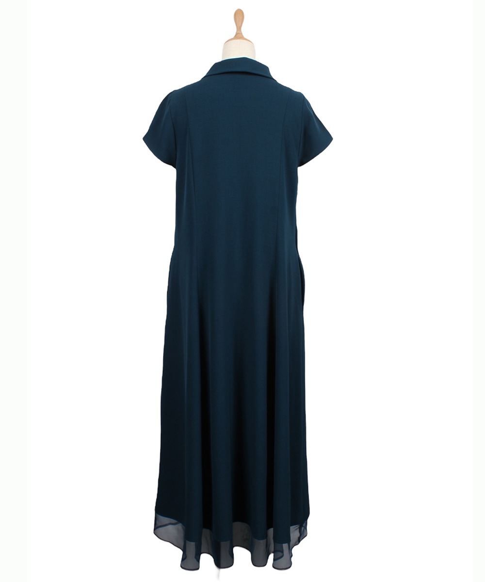 SALE】ポロ衿カットソーロングワンピース - 12Twelve Agenda