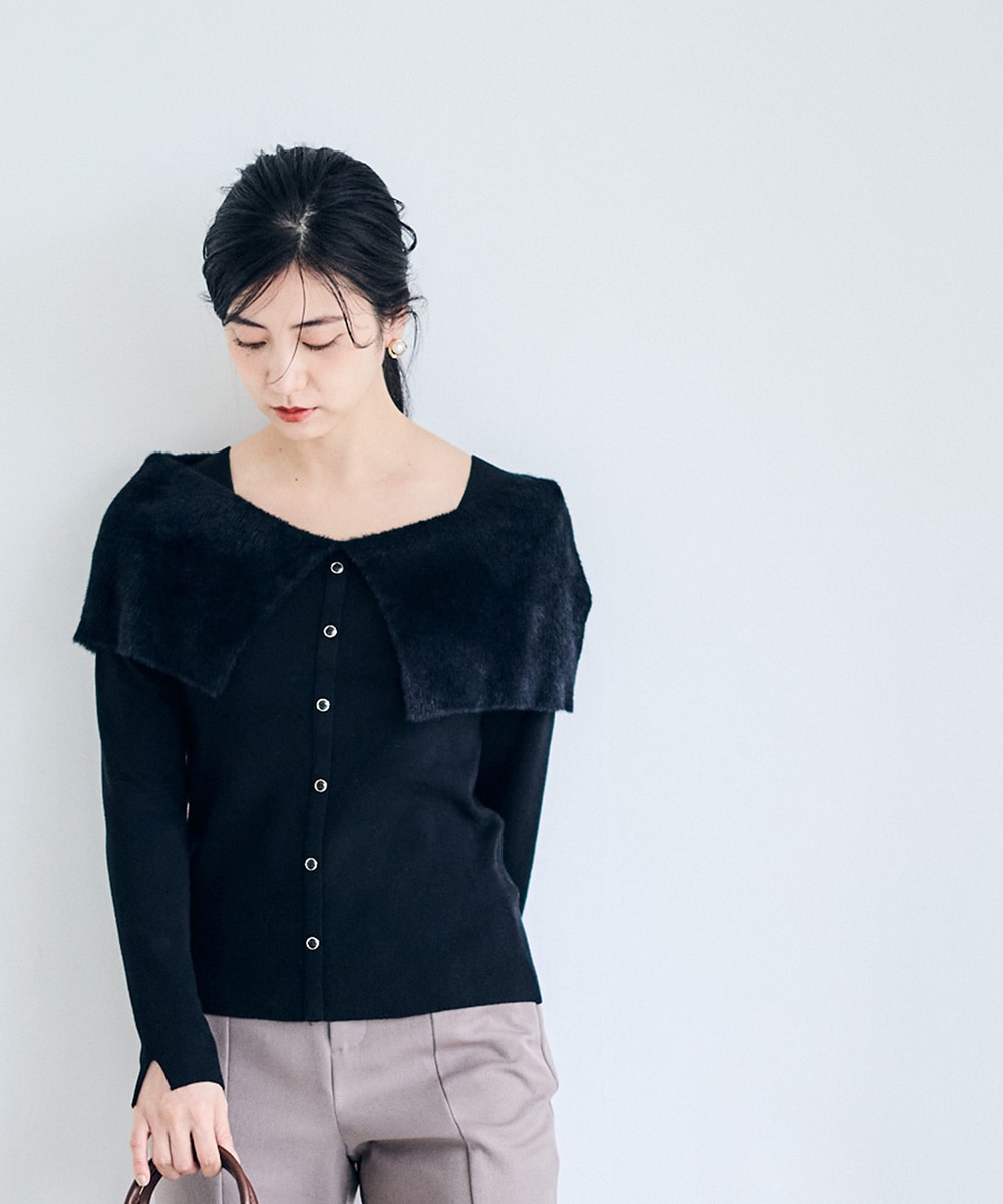 【限定値下げ】web完売 thetoe オフショルトップス 前後2wayシャギーオフショルニットプルオーバー - 12Twelve Agenda