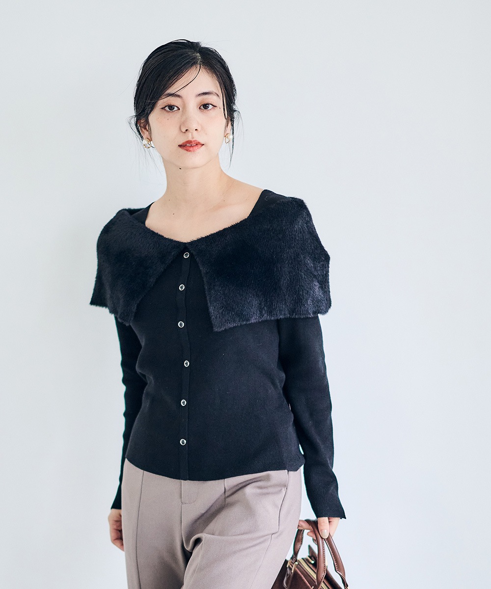 SALE】前後2wayシャギーオフショルニットプルオーバー - 12Twelve