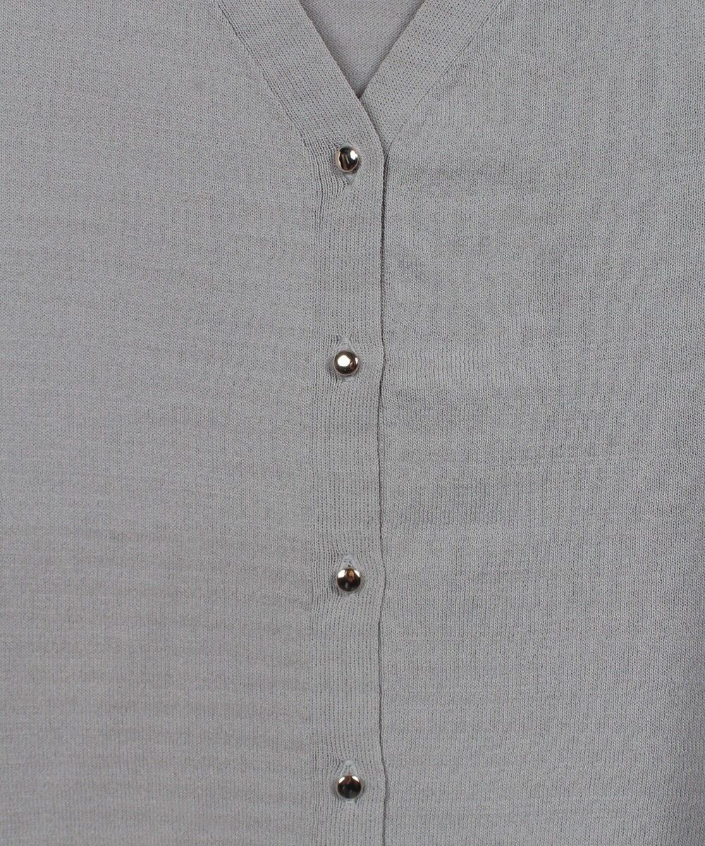 SALE】Vネッククロップド長袖ニットカーディガン - 12Twelve Agenda