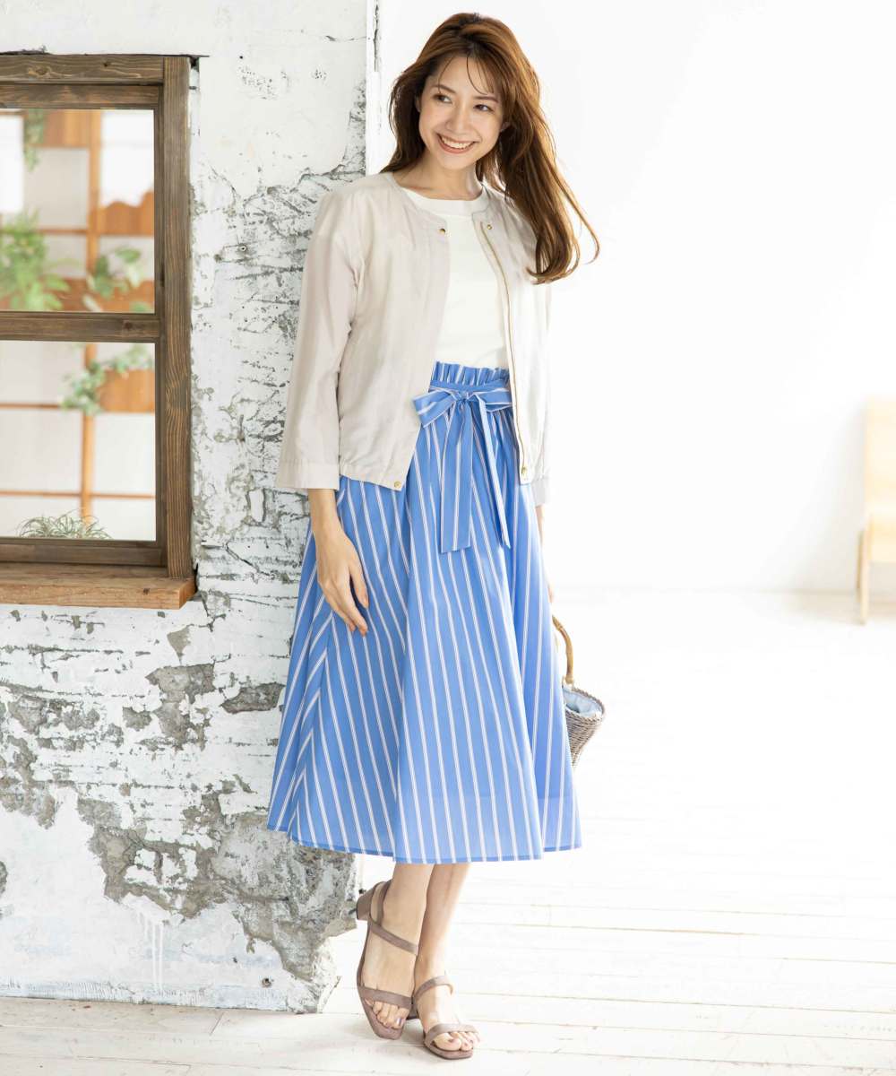 テンセルナイロンノーカラーブルゾン - 12Twelve Agenda(トゥエルブ