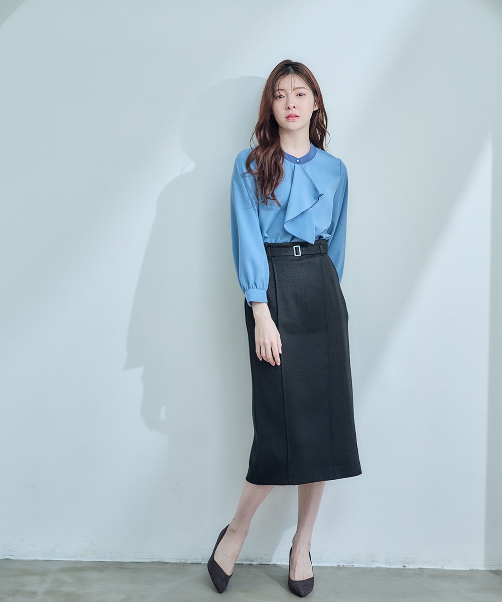 12Twelve Agenda　フリルデザインブラウス SALE】フリルデザインブラウス - 12Twelve Agenda(トゥエルブ
