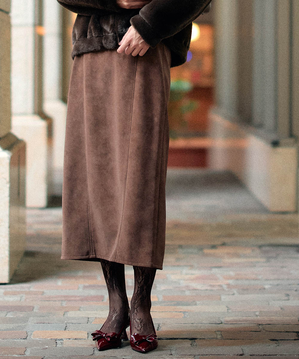 アニュアンス2024aw タイトスカート ツイードタイトスカート（マキシ丈/ロングスカート）｜ánuans