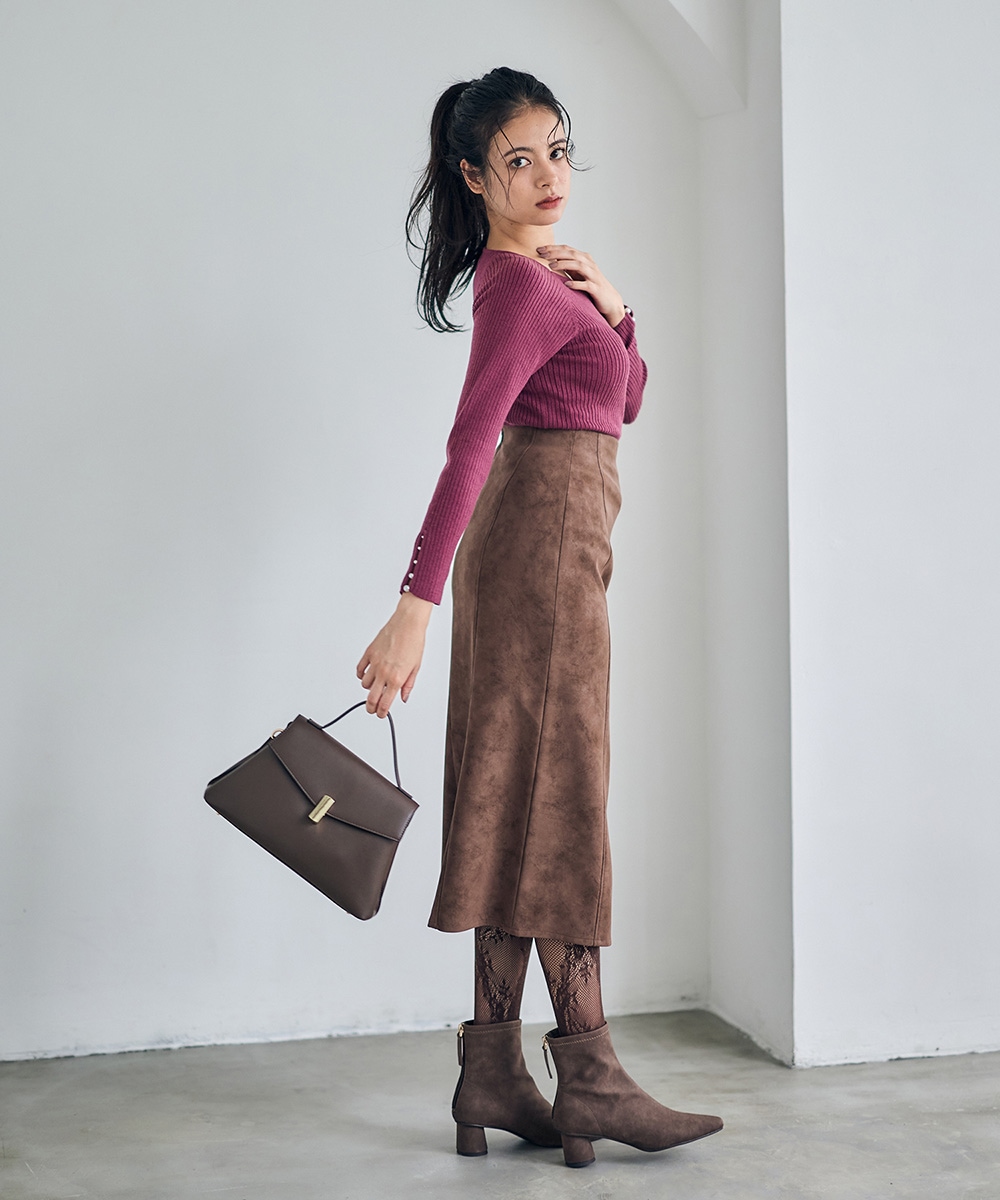 SALE】ニュアンスレザータイトスカート - 12Twelve Agenda(トゥエルブ