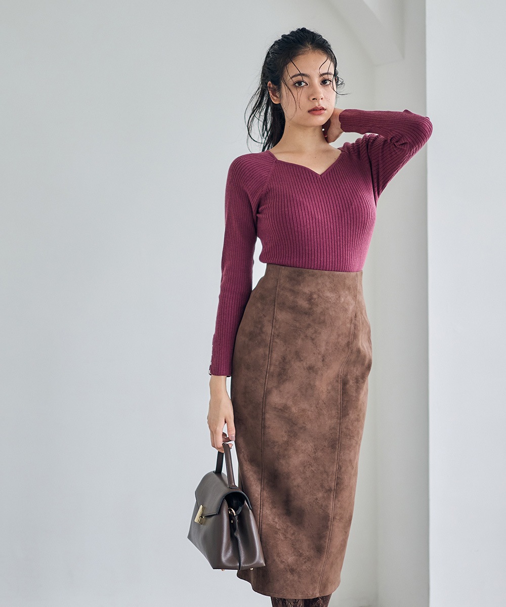 SALE】ニュアンスレザータイトスカート - 12Twelve Agenda(トゥエルブ