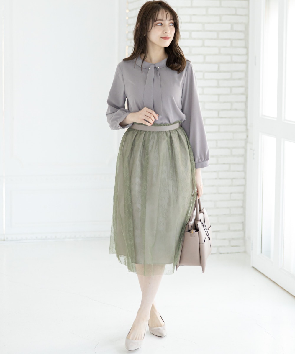 ドゥロワー　レースフレアスカート36 美品 ドゥロワー レースフレアスカート36 美品 ドゥロワー レースフレア