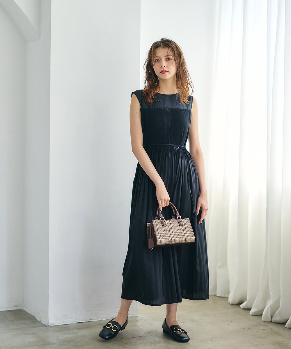 SALE】シアー消しプリーツワンピース - 12Twelve Agenda(トゥエルブ