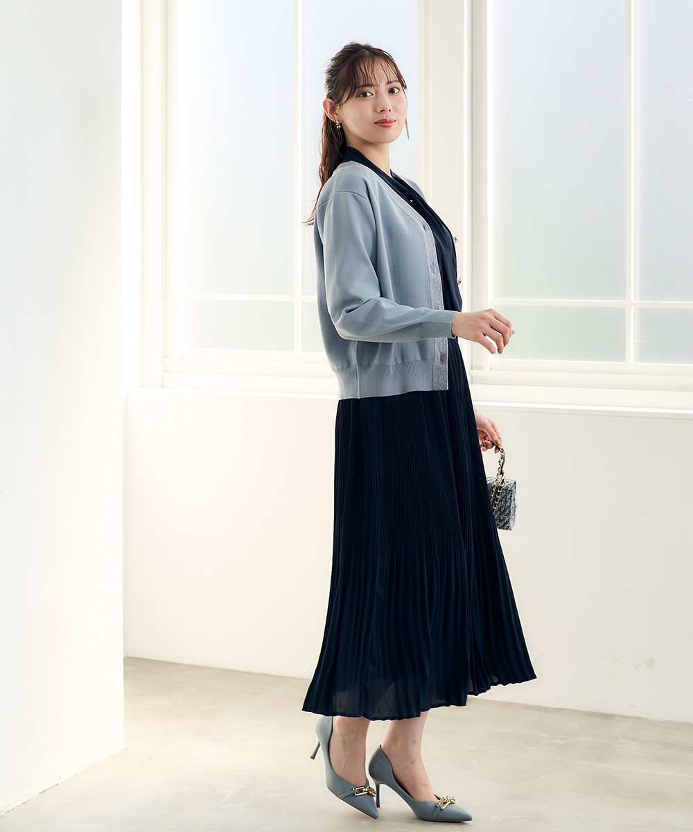 消しプリーツウエストシャーリングワンピース - 12Twelve Agenda