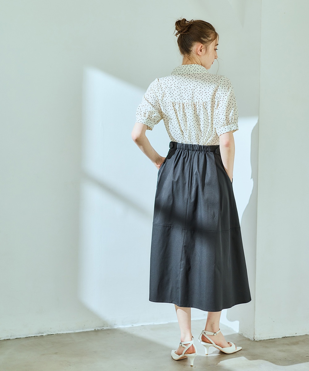 SALE】撥水タックフレアスカート - 12Twelve Agenda(トゥエルブ