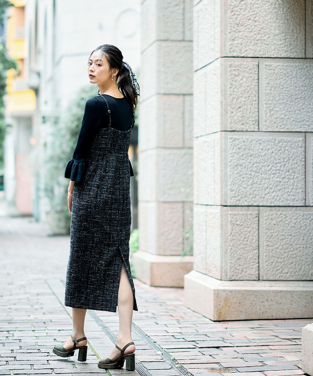 SALE】ツイードナローキャミワンピース - 12Twelve Agenda(トゥエルブ