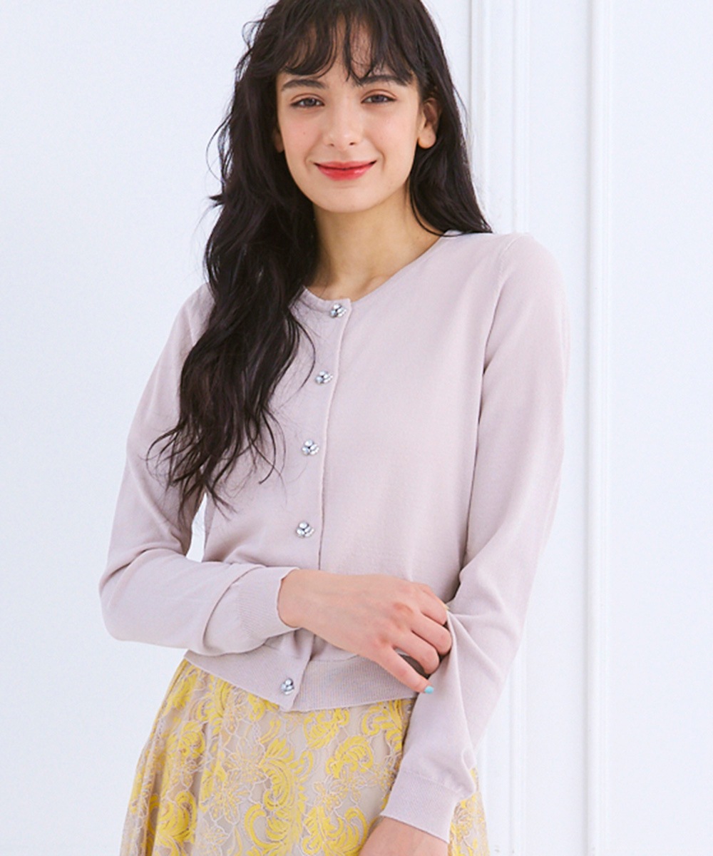 極美品✨】ルネ カーディガン ビジュー 2024年モデル 36 現行モデル