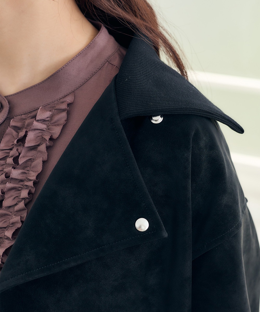 リブ衿ニュアンスレザーブルゾン - 12Twelve Agenda(トゥエルブ