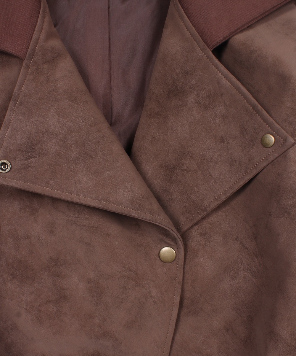 リブ衿ニュアンスレザーブルゾン - 12Twelve Agenda(トゥエルブ