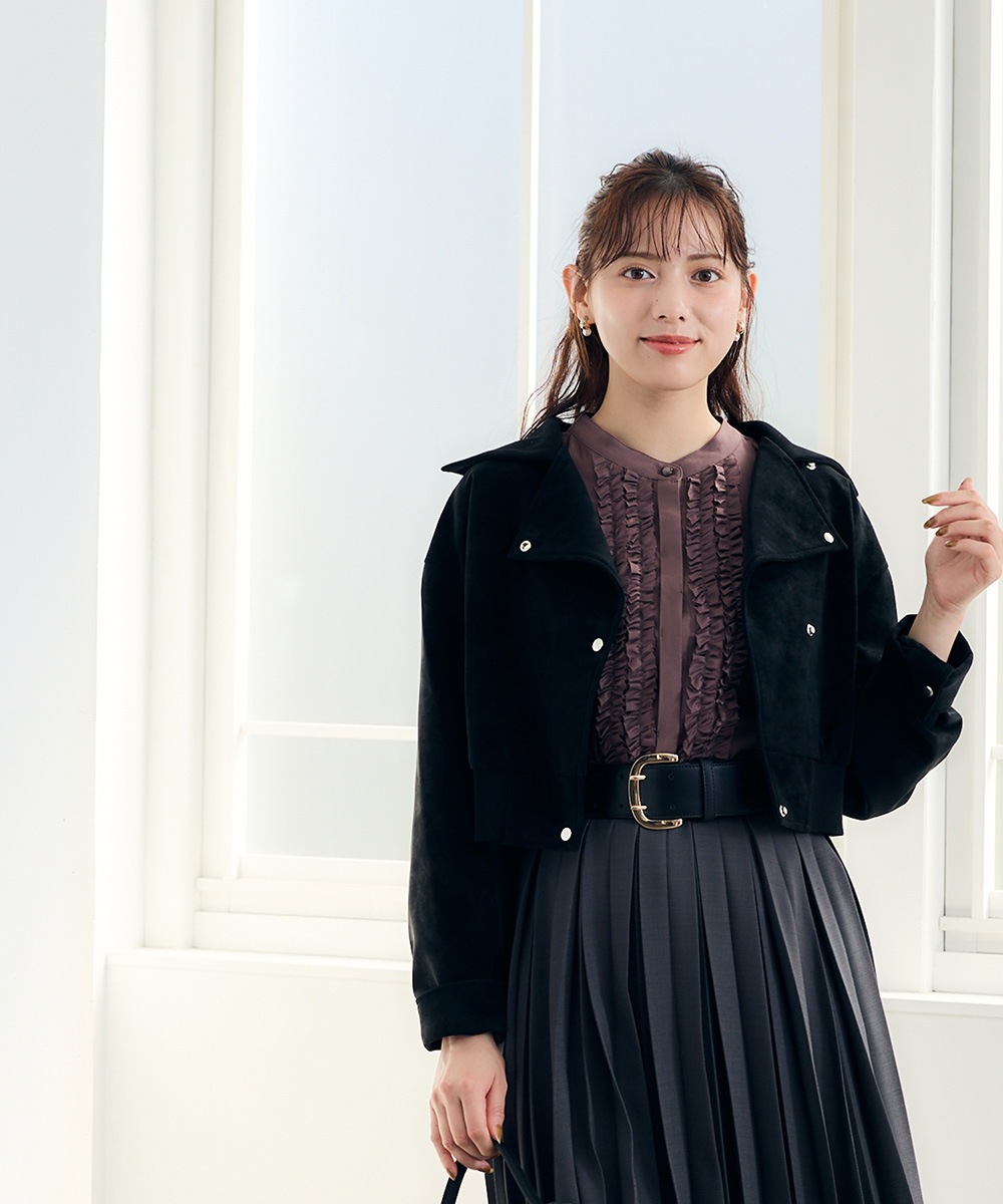 リブ衿ニュアンスレザーブルゾン - 12Twelve Agenda(トゥエルブ