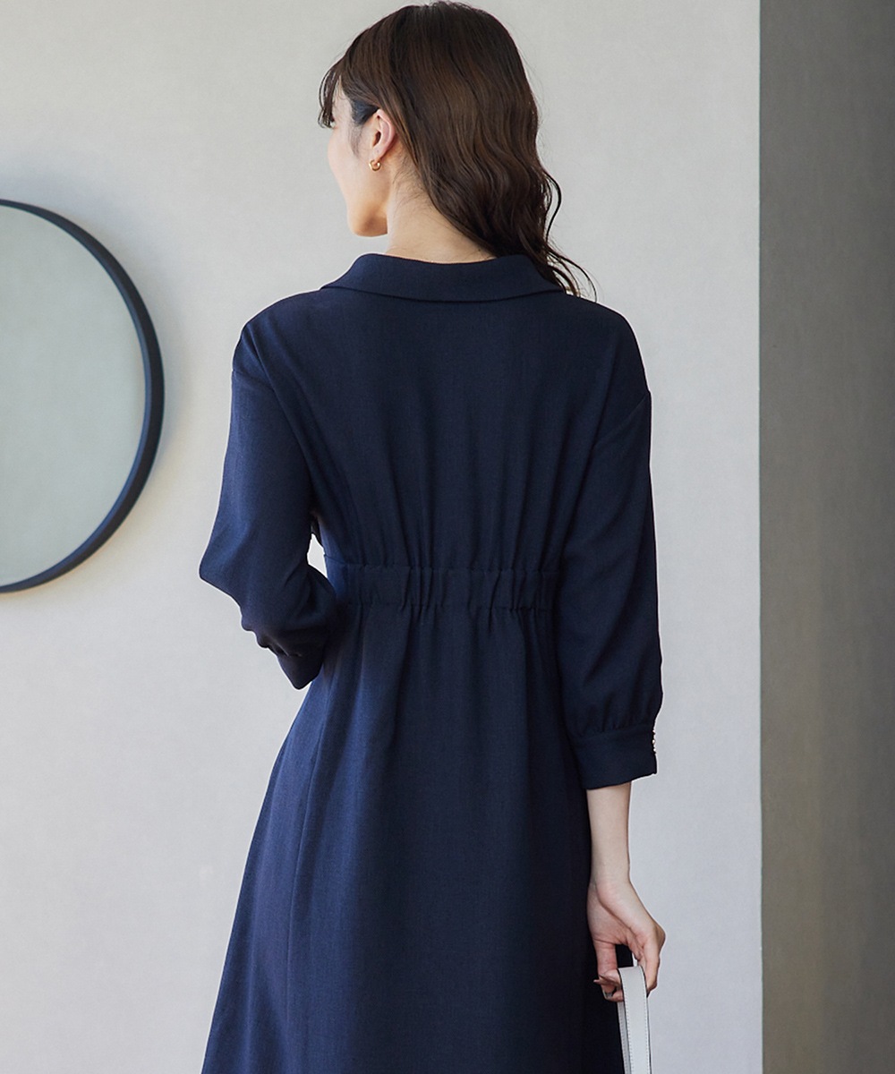SALE】カシュクール風シャツワンピース - 12Twelve Agenda