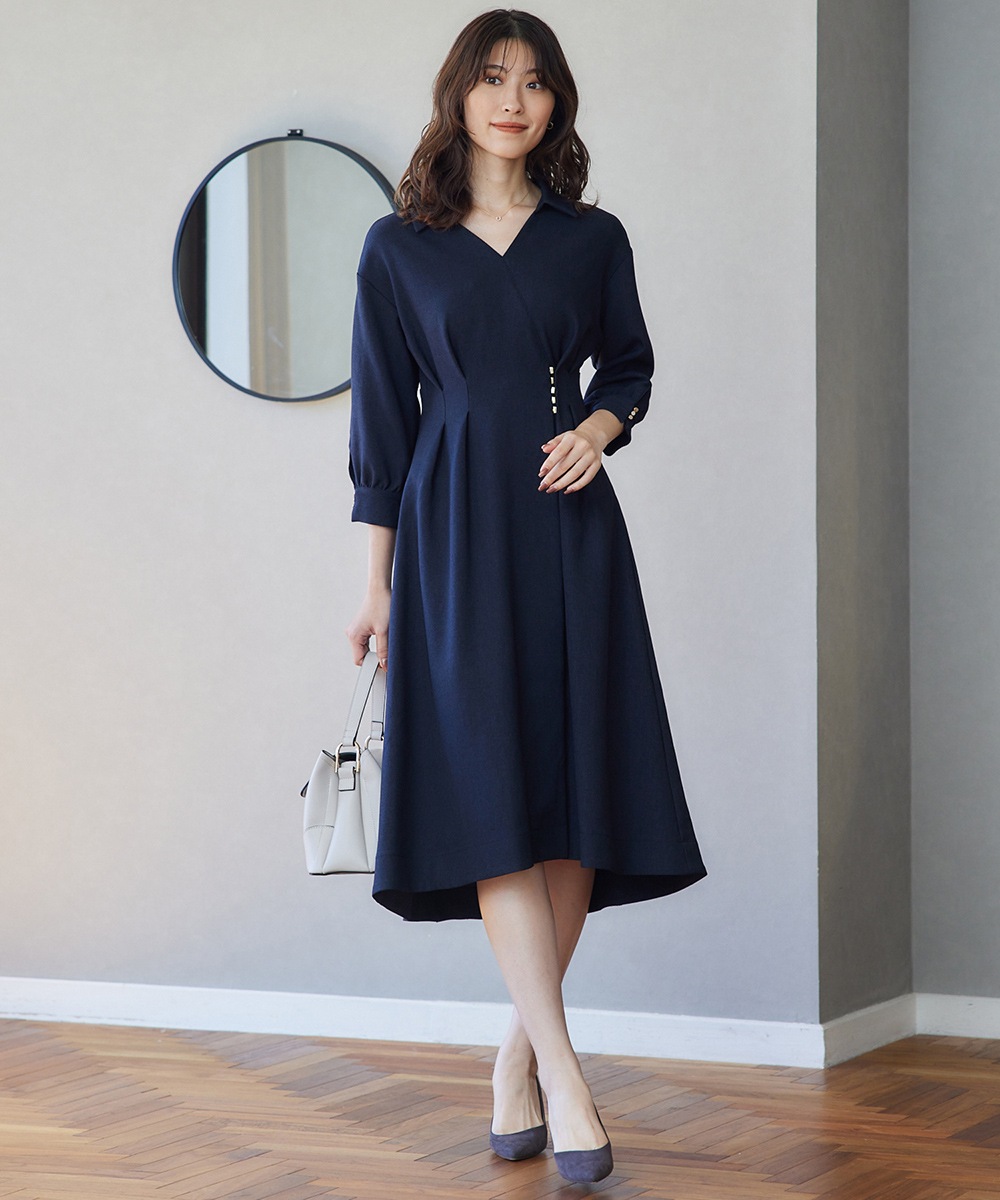 v twelve ワンピース 12Twelve Agenda ワンピース ラメストライプシャツワンピース