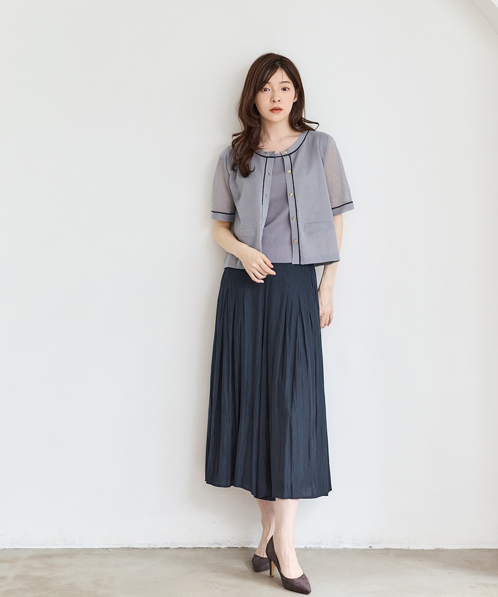 SALE】【接触冷感】クールタッチパウダリーサテンスカンツ - 12Twelve