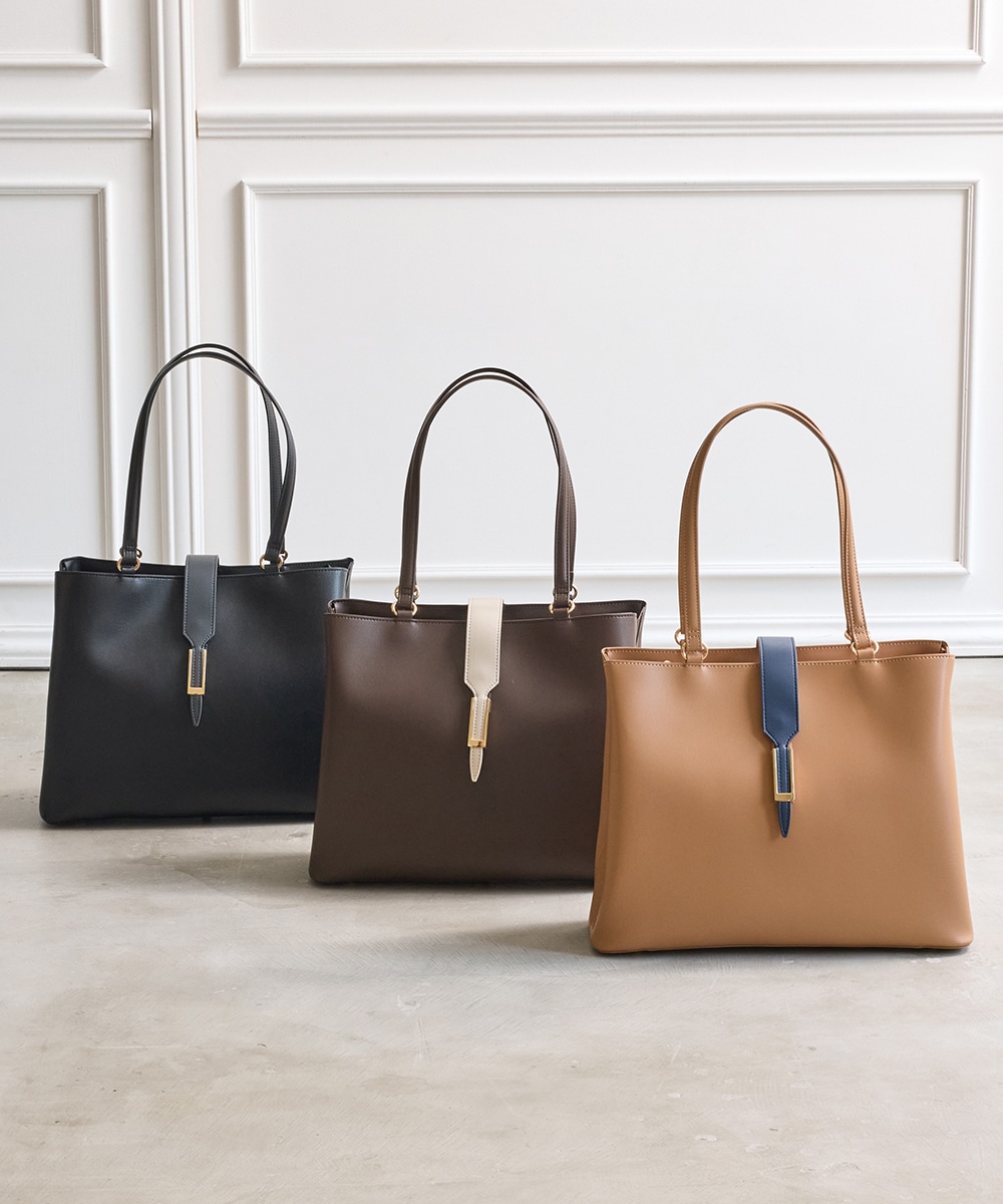 Mimi Special Collaboration】配色A4トートバッグ【2/3(水)12:00販売