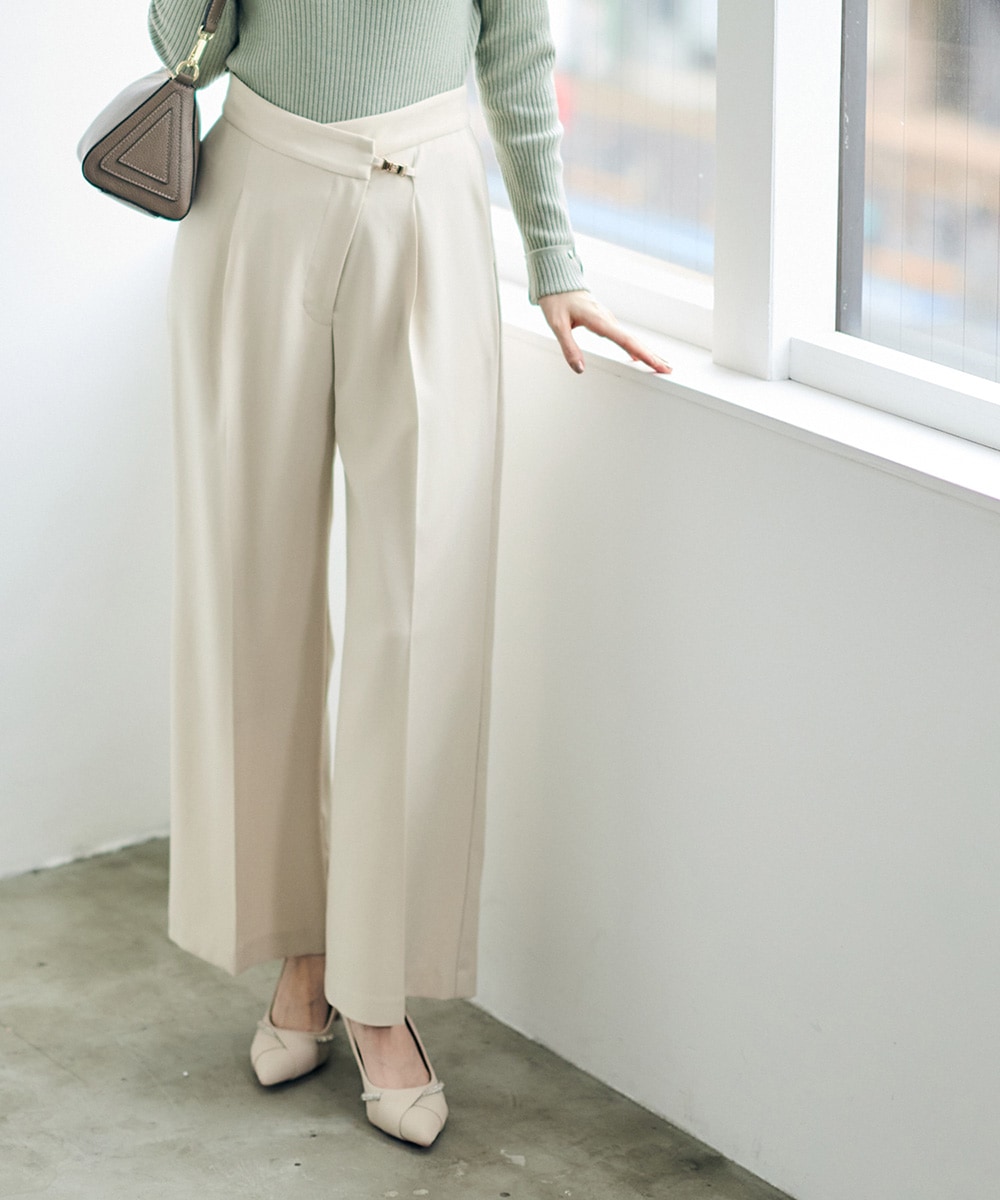 スライドウエストストレートパンツ - 12Twelve Agenda(トゥエルブ