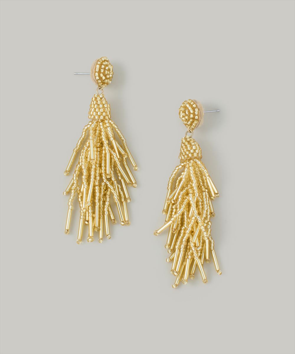 ビーズフリンジピアス - 12Twelve Agenda(トゥエルブアジェンダ)公式