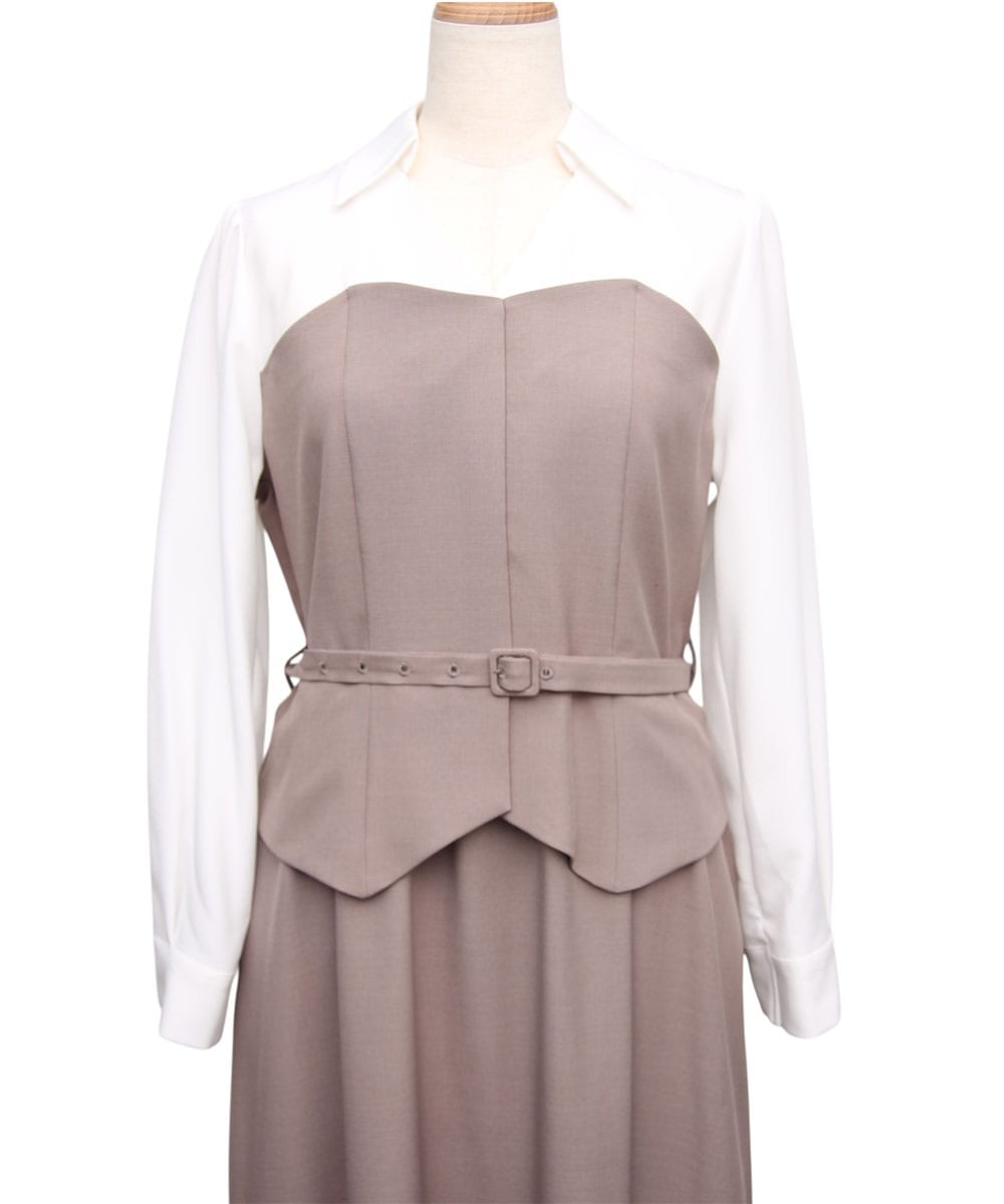 ビスチェドッキング風ワンピース - 12Twelve Agenda(トゥエルブ