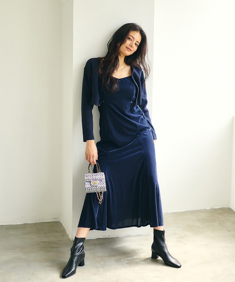 SALE】ストレッチベロアマーメイドキャミワンピース - 12Twelve Agenda