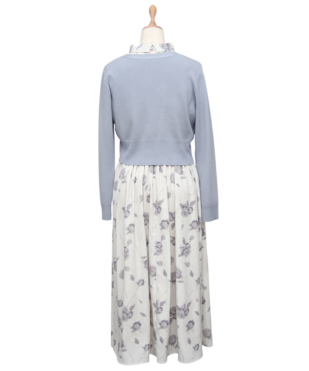 【新品・タグ付き】 アメルジュ アーガイル ワンピース カーディガン セット ADAM ET ROPÉ FEMME(アダム エ ロペ ファム) / フォルムカーディガン