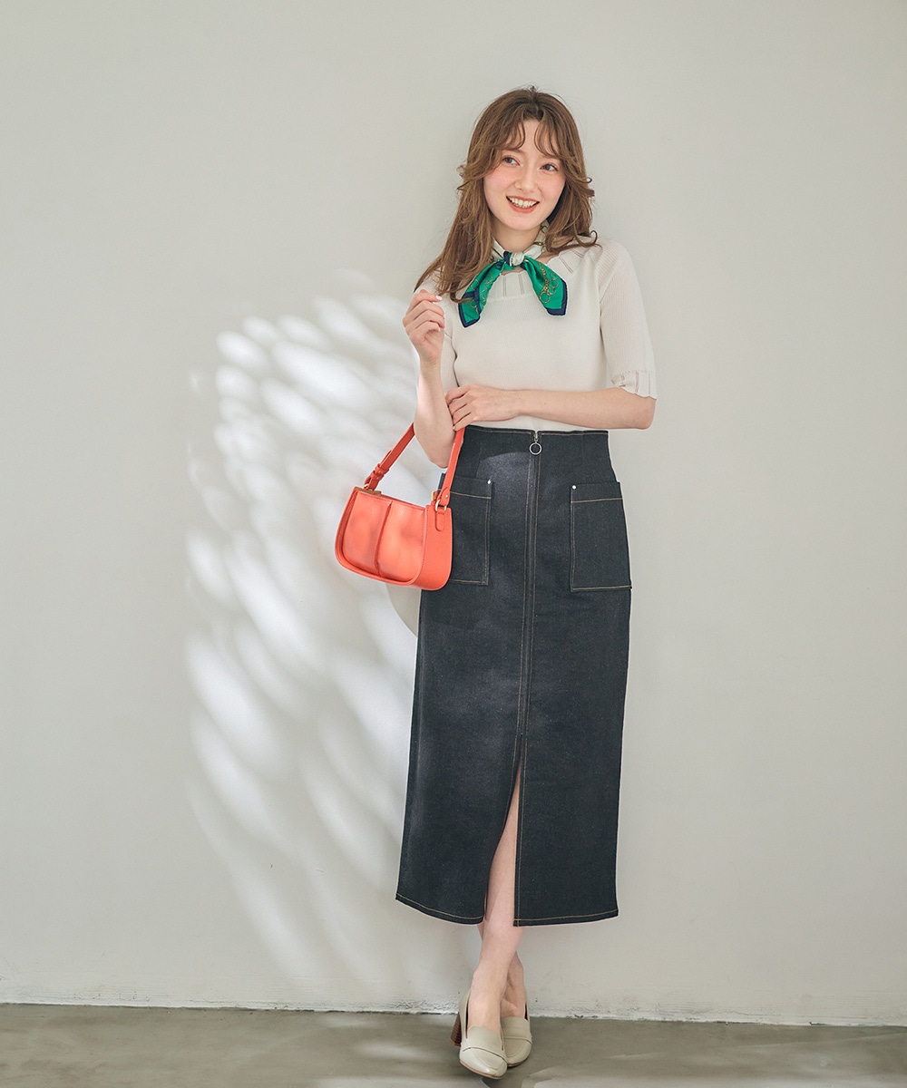 12Twelve Agenda デニム両ポケタイトスカート デニム両ポケタイトスカート - 12Twelve Agenda(トゥエルブ