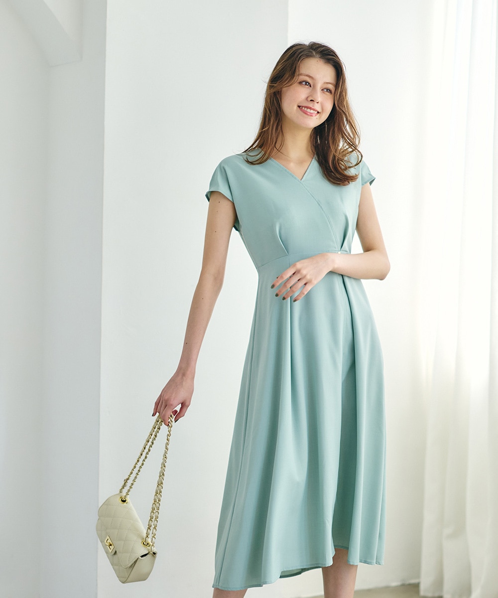 ワンピース Hutte CORNERS｜スラブジョーゼットカフタンシャツワンピース | Rakuten