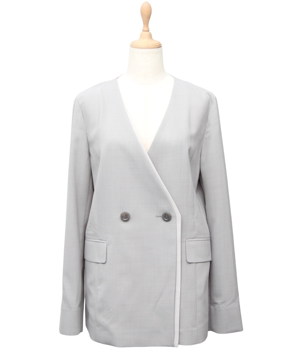 配色デザインカラーレスジャケット - 12Twelve Agenda(トゥエルブ