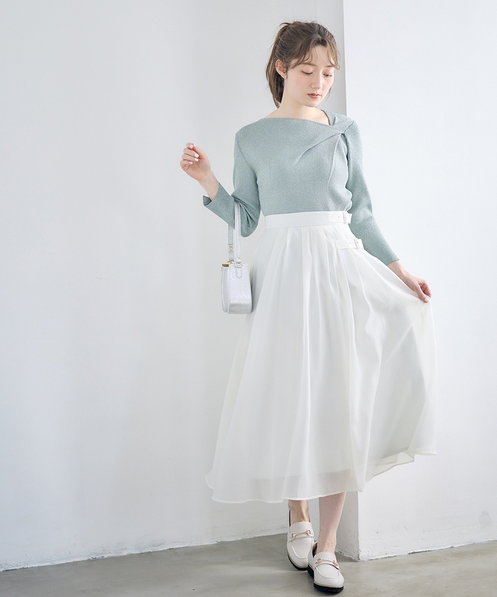 SALE】シアータックフレアスカート - 12Twelve Agenda