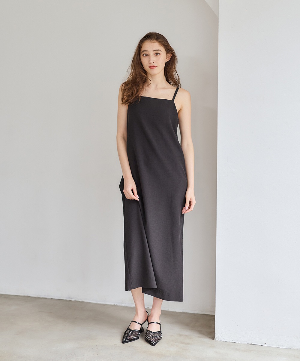 SALE】ノーカラージャケット×キャミワンピースセット - 12Twelve