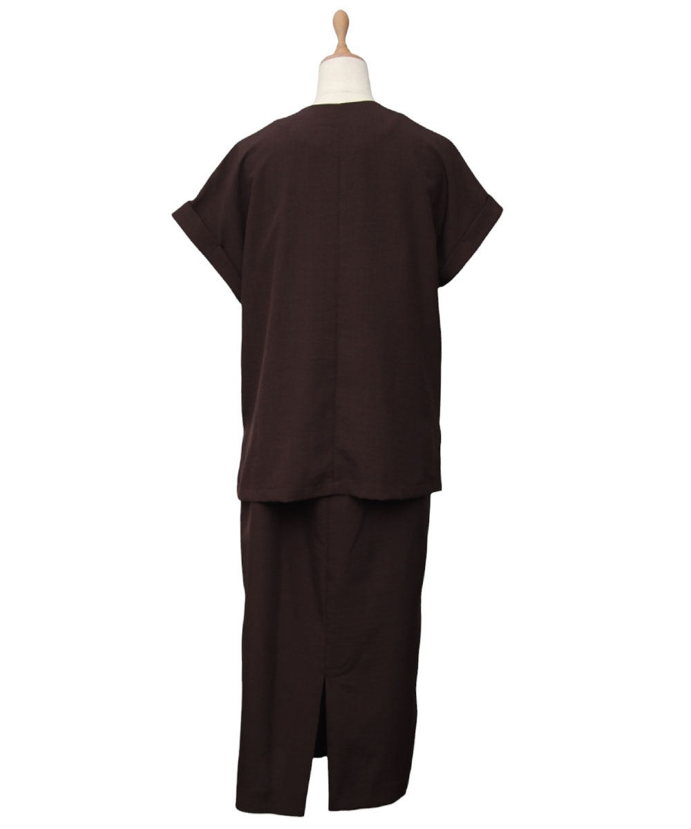 SALE】ノーカラージャケット×キャミワンピースセット - 12Twelve