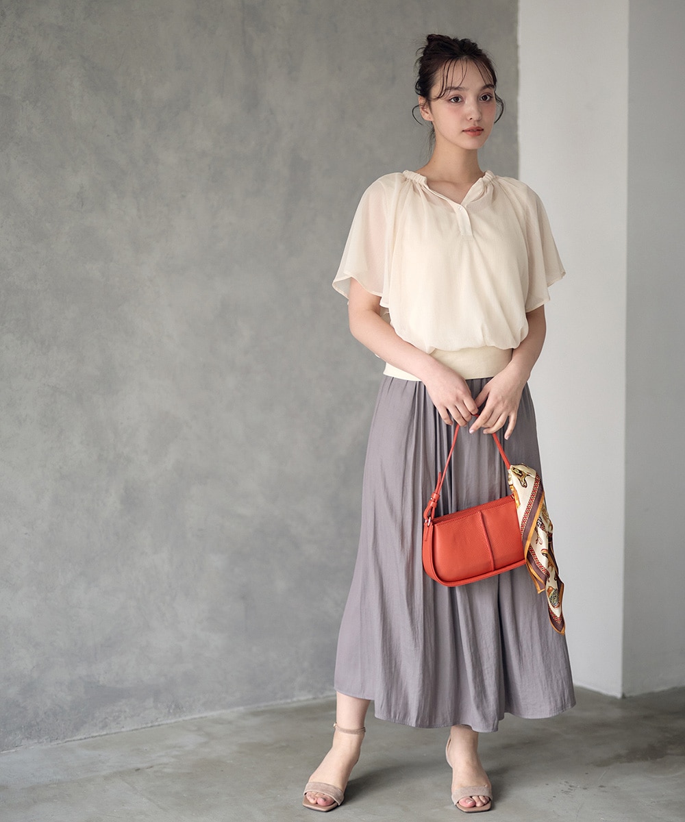 SALE】割繊デシンフレアパンツ - 12Twelve Agenda(トゥエルブ